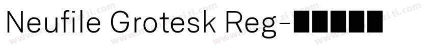 Neufile Grotesk Reg字体转换